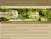 Tablet Screenshot of pension-menge.de